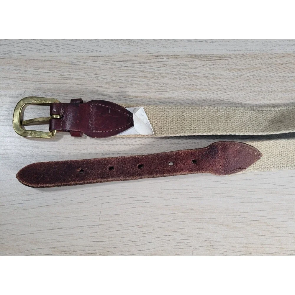 VTG Notre Dame Go Irish Ribbon Belt Cape Cod Mercantile Solid Brass Buckle 46”